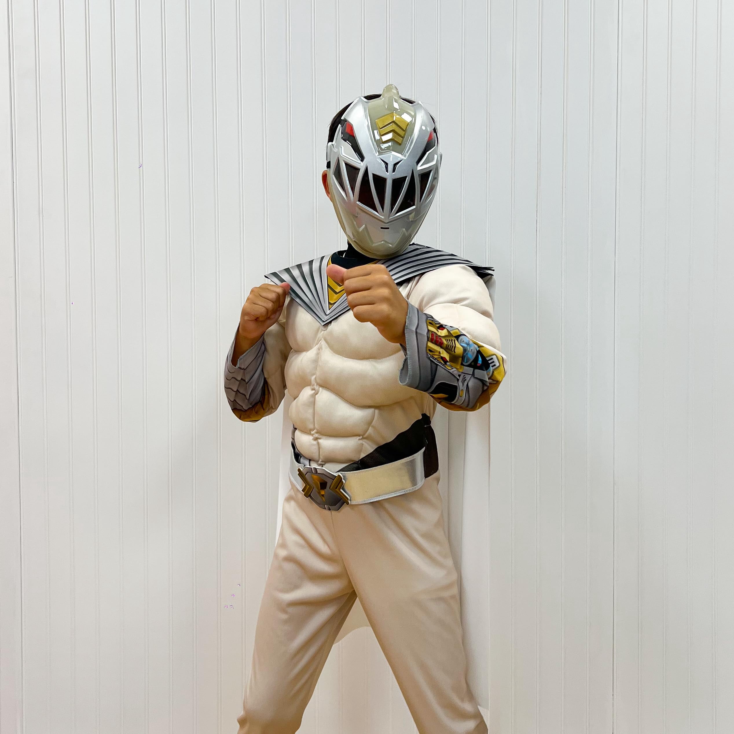Disguise Power Ranger White Titanium Ranger Child Costume