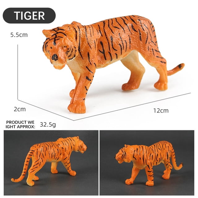 Meitianfacai Children's Simulation Wildanimals Toy Set Decoration 12 Choices Model