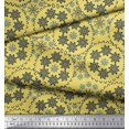 thumbnail image 3 of Soimoi Cotton Jersey Fabric Snowflake Artistic Printed Fabric 1 Yard 58 Inch Wide, 3 of 3