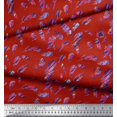 thumbnail image 3 of Soimoi Moss Georgette Fabric Brush Stroke Abstract Printed Fabric 1 Yard 42 Inch Wide, 3 of 3
