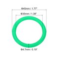 thumbnail image 2 of Unique Bargains 1.8' OD 1.4' ID Loose Leaf Rings Binder Ring, Green, 50 Pack, 2 of 6