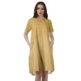 thumbnail image 1 of Moomaya Robes Tuniques Imprimées Femmes Ligne A Manches Courtes Robe Droite Décontractée, 1 of 4