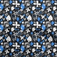 thumbnail image 1 of oneOone Rayon Medium Blue Fabric Poker Card Sewing Craft Projects Fabric Prints By Yard 56 Inch Wide, 1 of 4