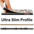 thumbnail image 4 of iPad PRO 9.7 Inch 2016 [ PRO 9.7 2016 ] A1673 A1674 A1675 MLMP2LL/A MM172LL/A MLMN2LL/A MLMW2LL/A Printed Folio Magnetic Smart Protective Sleek & Classic Design Cover - Yarn Flowers, 4 of 7