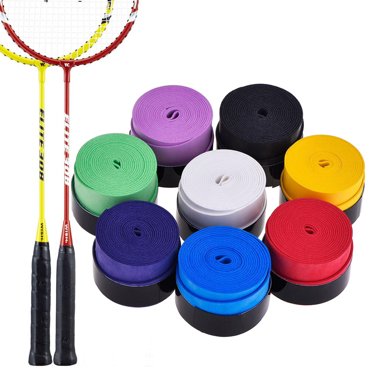 Minkissy Badminton Overgrip 10Pcs Cushioning Grip Tape for Squash Racket Assorted Color
