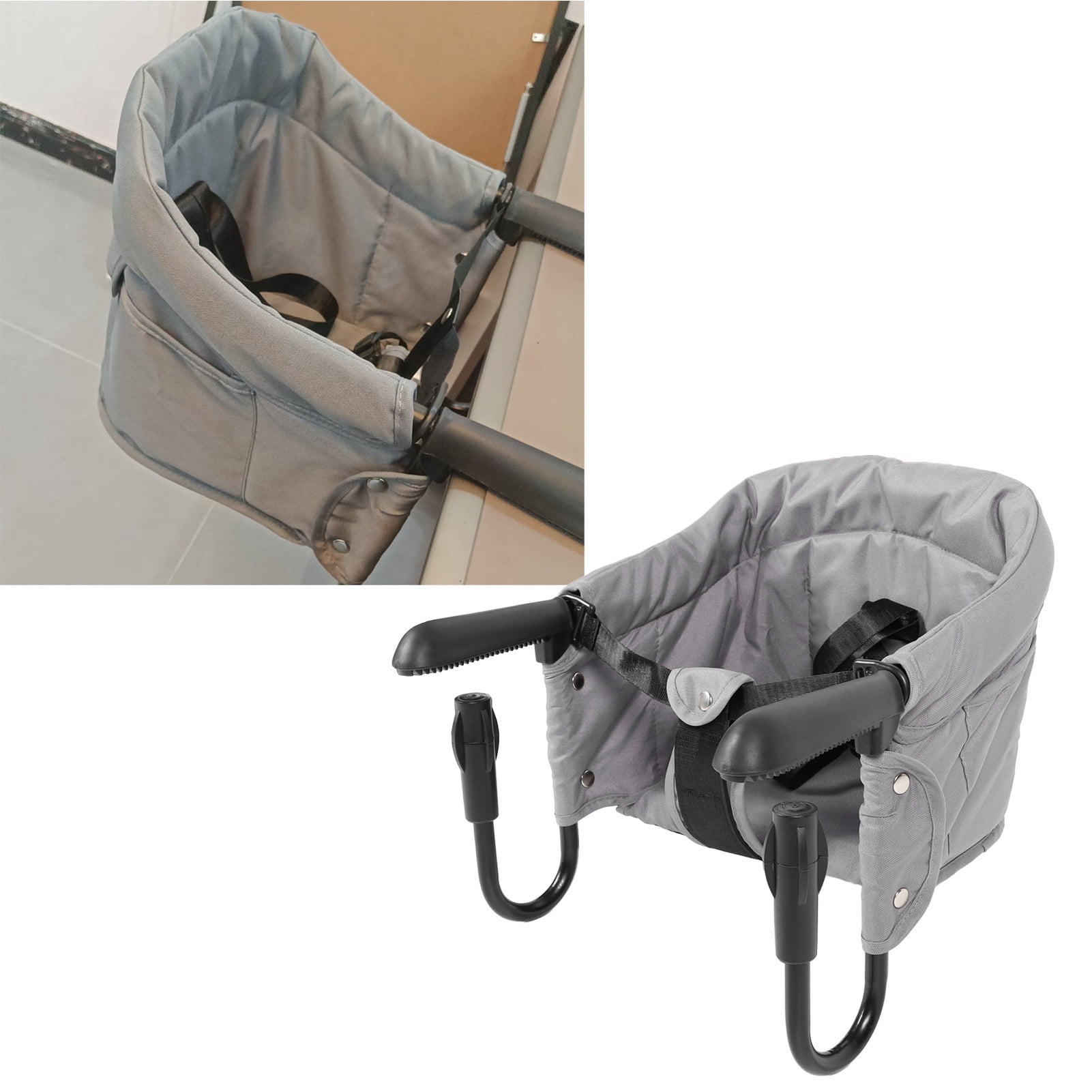 Hook On Chair, Hook On High Chair for Baby, Foldable Clip On High Chair for Table, Fast Table Chair with Removable  for Home and Travel, Portable Baby Chair for Eating