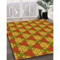 thumbnail image 3 of Ahgly Company Tapis Rectangulaire Lavable en Machine Intérieur Transitionnel Rouge Lave, 5 Pieds x 8 Pieds, 3 of 7