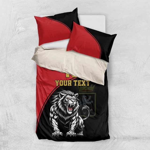 Ensemble de Literie Personnalisé Vallée d'Aoste Style Sportif Lion LT18