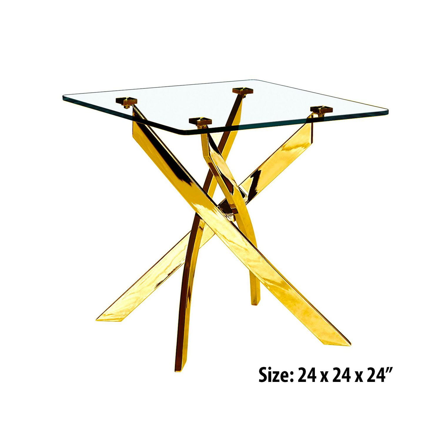 Table de bout canadienne Genesis, or