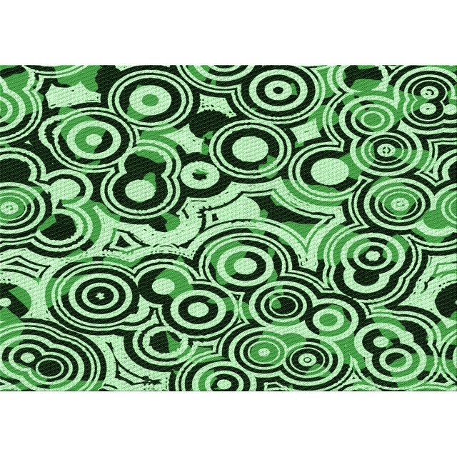 Ahgly Tapis Rectangulaire Lavable en Machine Intérieur Vert Émeraude Profond, 5 Pieds x 8 Pieds