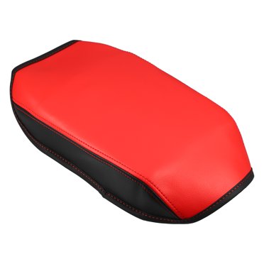 Unique Bargains 1Pcs Car Center Console Pad Waterproof Armrest Seat Box Cover Protector for Mazda CX5 2017-2023, Black Red