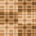 thumbnail image 1 of Ahgly Tapis d'Intérieur Lavable en Machine Carré Transitionnel Jaune Orange, 7 Pieds Carré, 1 of 7
