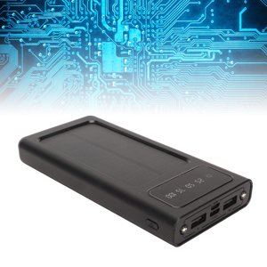Solar Power Bank Support Power Display Dual Output Ports Portable 20000mAh Solar Phone Charger with Flashlight