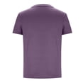 thumbnail image 4 of Men Oversized T Shirts Casual Loose Short Sleeve Crew Neck Tee Shirt Striped Color Block Tops with Pocket, 4 of 4