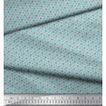 thumbnail image 3 of Soimoi Rayon Fabric Dot,Leaves & Rose Small Print Sewing Fabric Yard 56 Inch Wide, 3 of 3