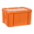 thumbnail image 1 of Boîte de Rangement PP Durable Conteneurs de Rangement Empilables Bac Industriel pour Jouets Orange, 1 of 9