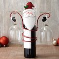 thumbnail image 3 of Wweixi Functional Accessories Christmas Wine Bottle And Glass Holder Versatile red hat 1Set, 3 of 6
