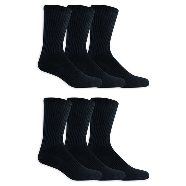 Athletic Works Men's Cotton Crew Socks 6-Pack