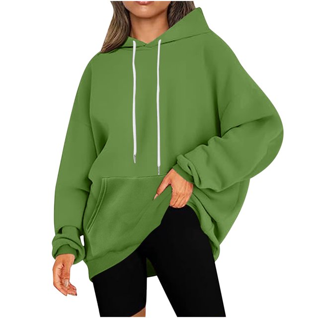 Timegard Chandails à Capuchon Surdimensionnés pour Femmes Chandail à Manches Longues Chandail Automne Hiver Décontracté Ample Confortable Hauts