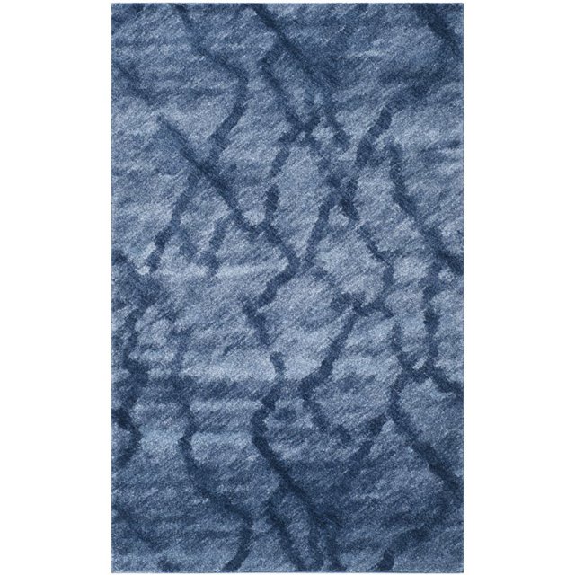 Safavieh Collection Rétro RT2144-6570 Tapis Moderne Abstrait Bleu et Bleu Foncé (10 Pieds x 14 Pieds)