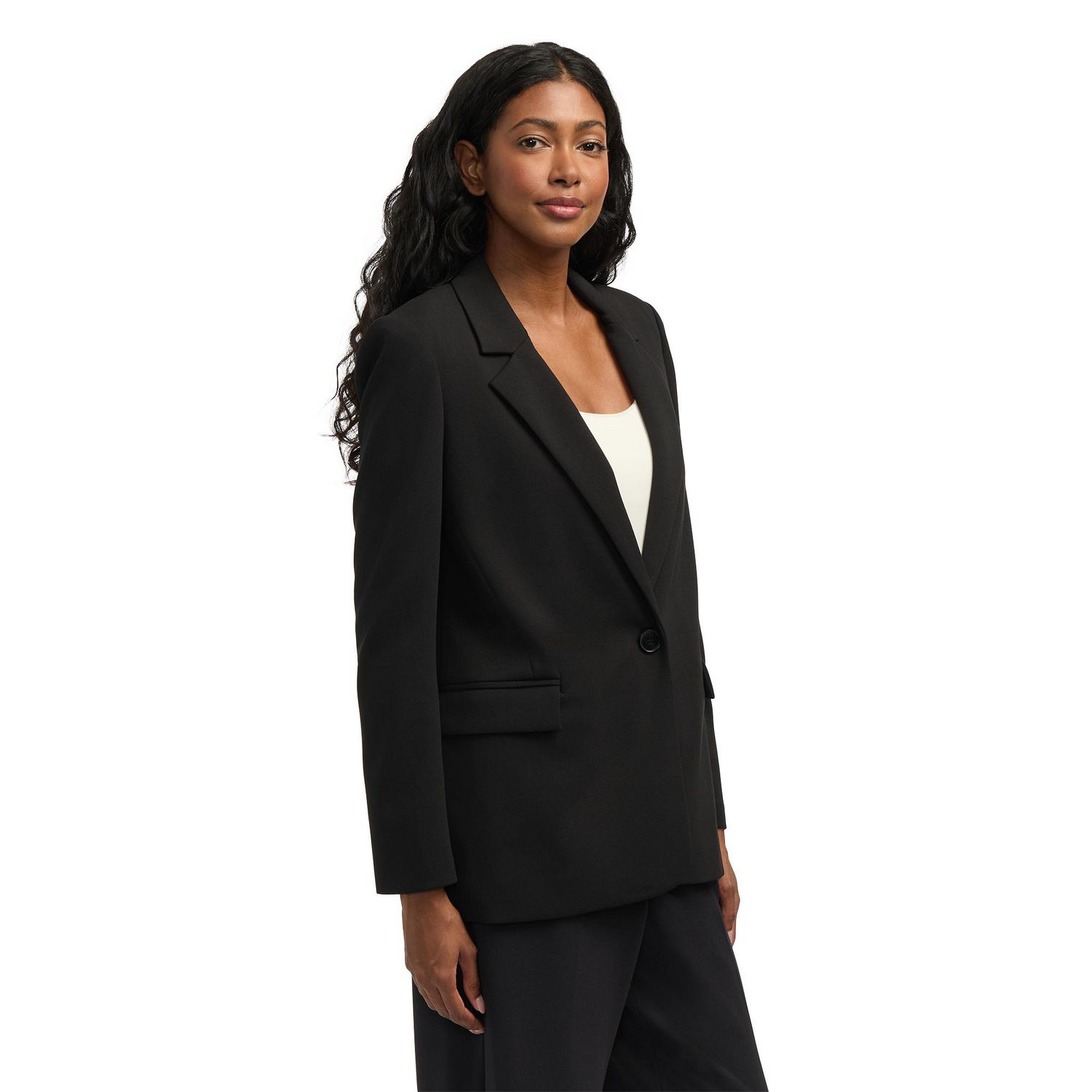 Mexx Blazer boutonné avec col à revers pour femmes