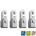 thumbnail image 1 of 4pcs Automatic Lock Hook with 1pc Rope Wear Resistance Multifunctional Safety Rope Hook Set Strong Self-locking Structure for Tent Sleeping Bag, 1 of 9