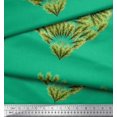 thumbnail image 2 of Soimoi Green Poly Georgette Fabric Pine Leaves Print Fabric by Yard 52 Inch Wide, 2 of 3