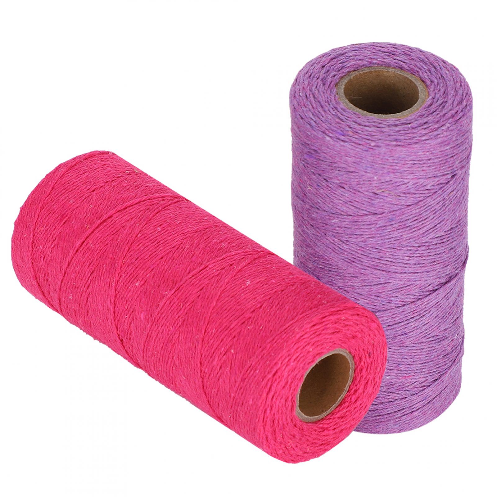 2PCS Weaving Yarn  Sewing Accessories Yarn Skeins Crochet Yarn Webbing For Knitting
