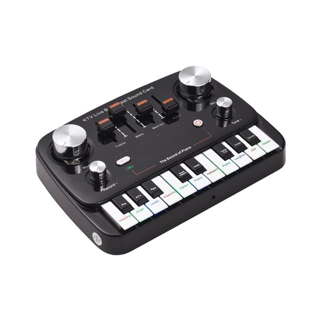 TFixol Professional Bluetooth Audio Interface for Live Streaming & Recording - High-Quality Sound, Real-Time Monitoring, Plug & Play, Compatible with Phones & Computers, GAX-S10