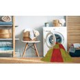 thumbnail image 2 of Ahgly Company Tapis Rond Lavable en Machine Intérieur Transitionnel Rouge Lave, 3 Pieds Rond, 2 of 7