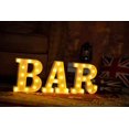 thumbnail image 3 of Jinsinto LED Letter Light Sign Letter Light Lights Up Letter Sign Night Light Wedding Birthday Party Battery Powered Christmas Light Home Bar (&), 3 of 5