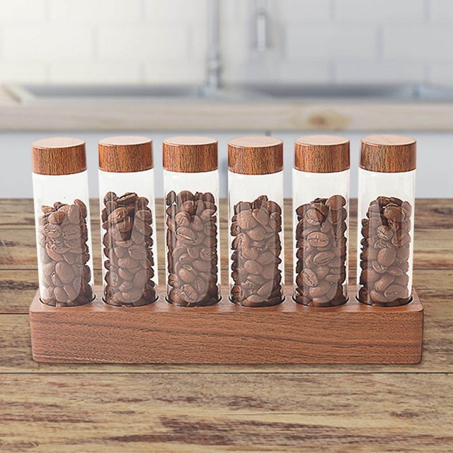 Coffee Beans Storage Containers Empty Cereals Nut Sealed Cans space, and help keep for Countertop 22g
