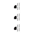 thumbnail image 3 of ZLight 4 Holes Electric Guitar Neck Plate Mounting with Screws Replacement Metal Instrument Repair Board for Professional Black 3Set, 3 of 6