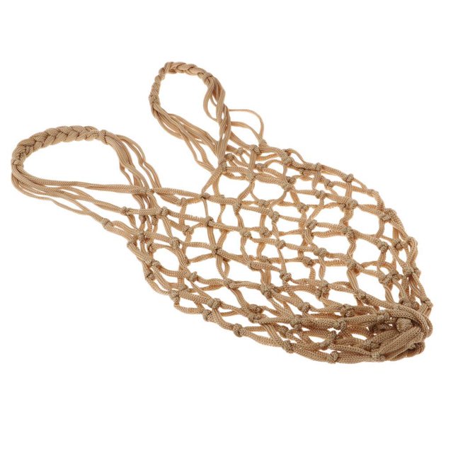Xingzhi Mesh Ball Bag Basketball Ball Carry Holder Storage Bag Mesh Net Brown