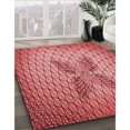 thumbnail image 3 of Ahgly Company Tapis Rectangulaire Rouge Lavable en Machine, 5 Pieds x 8 Pieds, 3 of 7