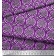 thumbnail image 3 of Soimoi Cotton Poplin Fabric Floral Block Print Fabric by Yard 56 Inch Wide, 3 of 3