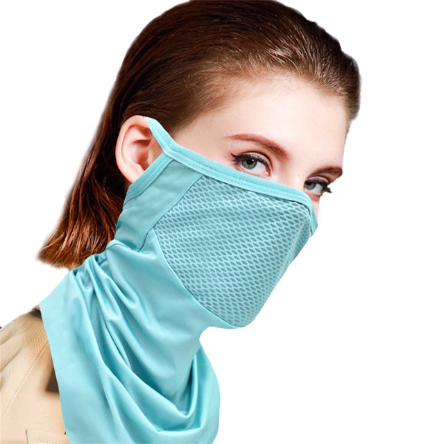 Ice Silk Earloop Face Breathable Bandana Scarf for Cycling Outdoor Sports