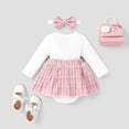 thumbnail image 2 of PatPat Infant Childlike Rabbit Cute Medium Bodysuit Set for Baby Girl, 0-3 Months, 2 of 6