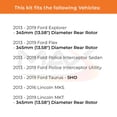 thumbnail image 3 of MAX Advanced Brakes - Rear Brake Kit For 2013-2019 Ford Explorer| Carbon Ceramic Brake Pad and Rotor Kit| Drilled Slotted Brake Rotors, 3 of 10
