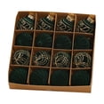 thumbnail image 3 of Feltree Christmas Decorations 16 Piece Flocked Christmas Balls Christmas Decoration SetMultiple Styles of Christmas Tree Decorations Can Also Be Used for Other Party, 3 of 8