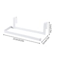thumbnail image 3 of Rack Storage Solution for Kitchen Under Cabinet or Over Door Stainless Steel Paper Towel Holder and Organizer Paper Roll Rack, 3 of 6