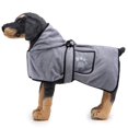 thumbnail image 4 of Super Absorbent Pet Towel Soft Dog Bathrobe With Hood And Belt For Large Medium Small Dogs New, 4 of 5