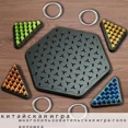 thumbnail image 4 of Triangular Chain Chess Board Game – Engaging Strategy Puzzle for Family Fun, Perfect for Game Nights, Camping, and Gatherings - 2-4 Players Ages 3+, 4 of 6
