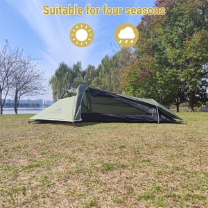 MCETO Outdoor Awning,Tent Tent 1 Pole Stormproof Person Best One Pole Proof Tent 1 Person Seasons Person Aluminum Pole Tent Person Tent Suitable Seasons One Person Huiop Stormproof Ideal All Qisuo