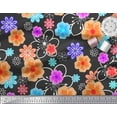 thumbnail image 2 of Soimoi Poly Georgette Fabric Artistic Floral Decor Fabric Printed Yard 52 Inch Wide, 2 of 3