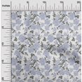 thumbnail image 1 of oneOone Viscose Chiffon Fabric Leaves & Floral Ikat Decor Fabric Printed BTY 42 Inch Wide, 1 of 4