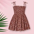thumbnail image 2 of XZNGL Robe d'Été pour Filles Été Tout-Petits Bébés Filles Robe Sans Manches à Bretelles Imprimé Graphique Vêtements pour Enfants, 2 of 9