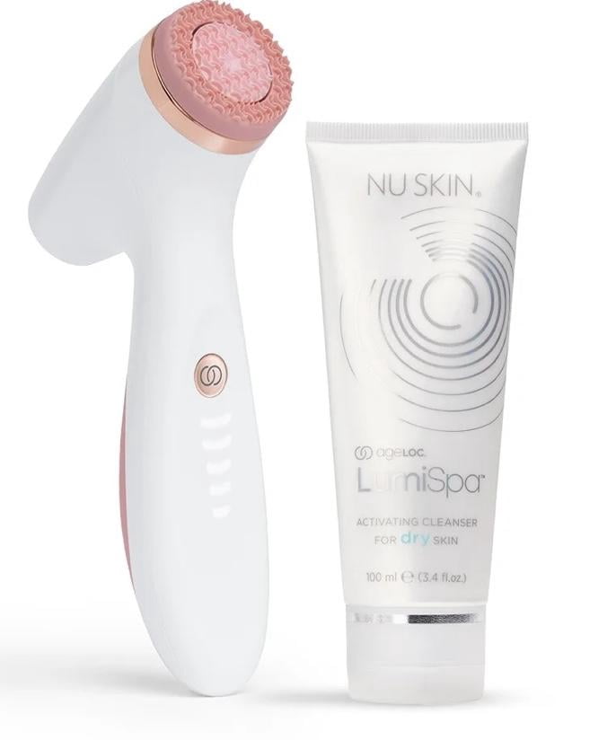 Nu Skin ageLOC LumiSpa iO Rose Gold + Dry Type Cleanser Starter