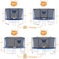 thumbnail image 2 of KOFUN 1400LBS 14FT Trampoline for Kids and Adults Outdoor Backyard Trampoline with Safety Enclosure Net, Removable Basketball Hoop, Ladder, A Ball, Blue, 2 of 7