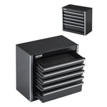 VEVOR Tool Box 8.6-inch Portable Metal Tool Box with 5 Drawers Tool Organizer Black
